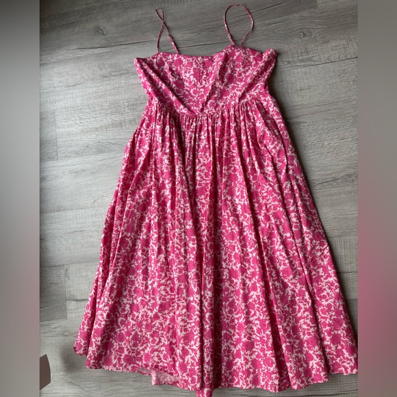 J. Crew Light Pink Floral Dress - Picture 1 of 3